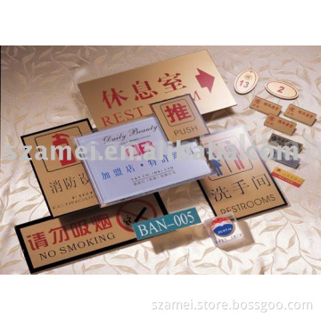 acrylic sign